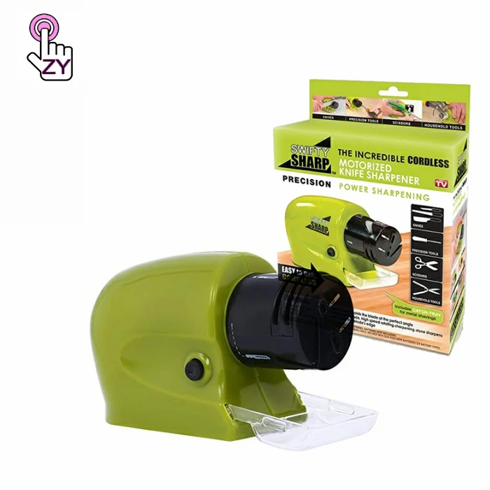 

Custom logo Electric Swifty sharp kitchen Motorized Knife Blade Sharpener professional knife sharpener