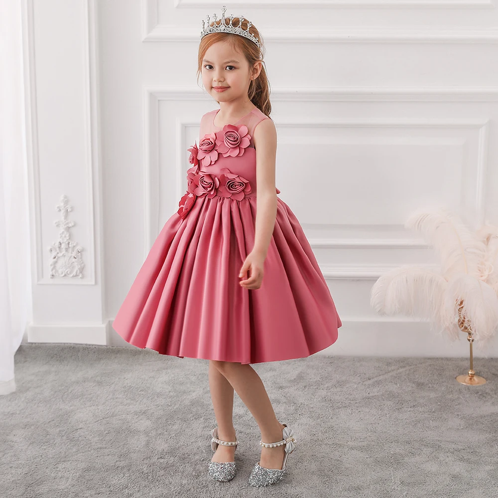 

Children Clothes Wholesale Little Bridesmaid Dresses Korean Kids Clothing L5068