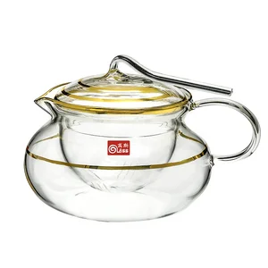 Image of Cheap eco - friendly heat resistant borosilicate glass tea pots