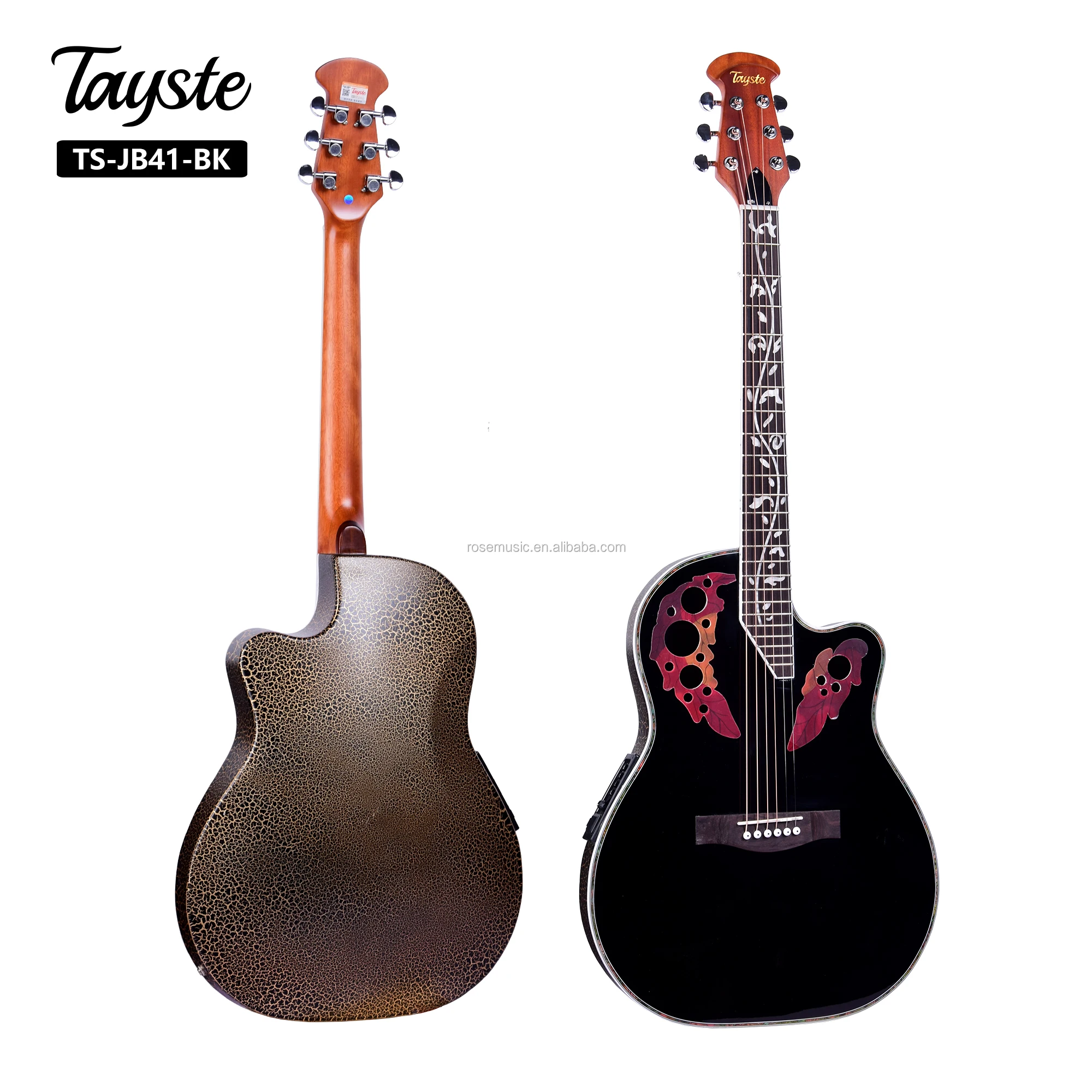 41" Ovation Musical Instruments Electric Acoustic Guitars Built In Free