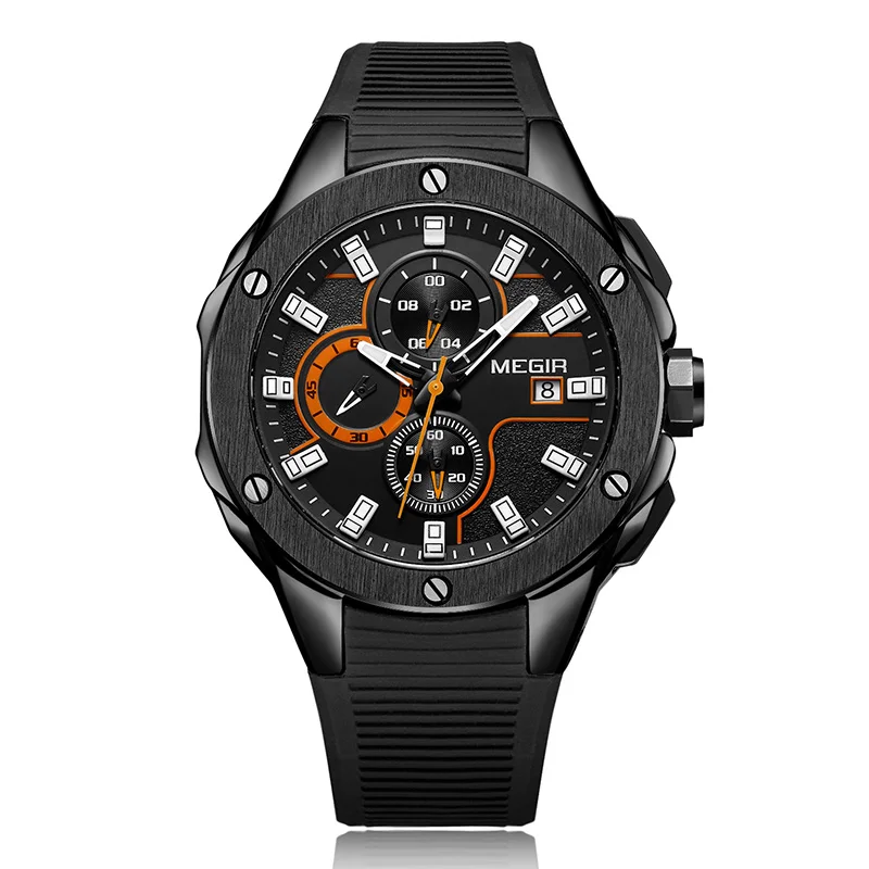 

Hottest Megir Quartz Watch 2053 Waterproof Chronograph Sport Wrist Watch
