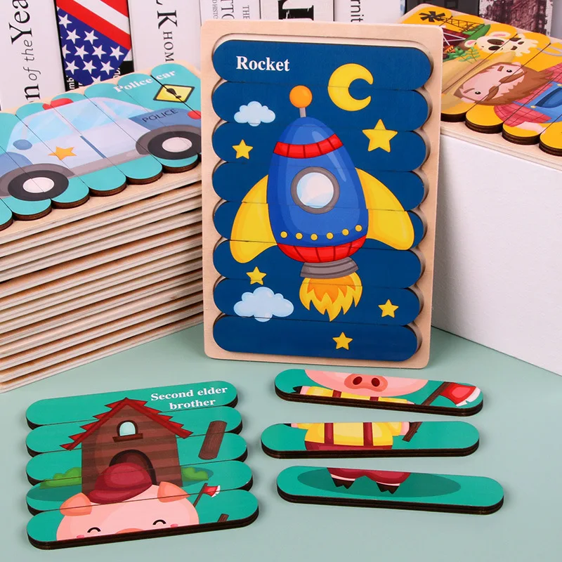 wooden board puzzles for toddlers