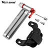 WEST BIKING High Quality Alloy Cycling inflator Cycle Pump Bicycle Accessories Mini Hand Portable CO2 Air Bike Pump Convenient