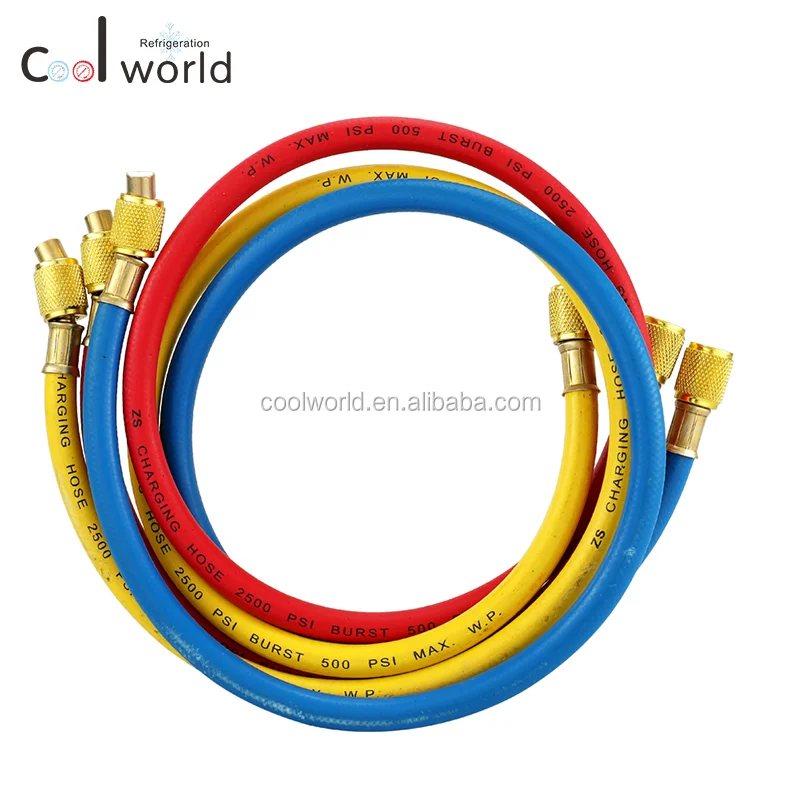 R22 A/c Charging Hose 5002500psi Refrigerant Charging Hose For Air