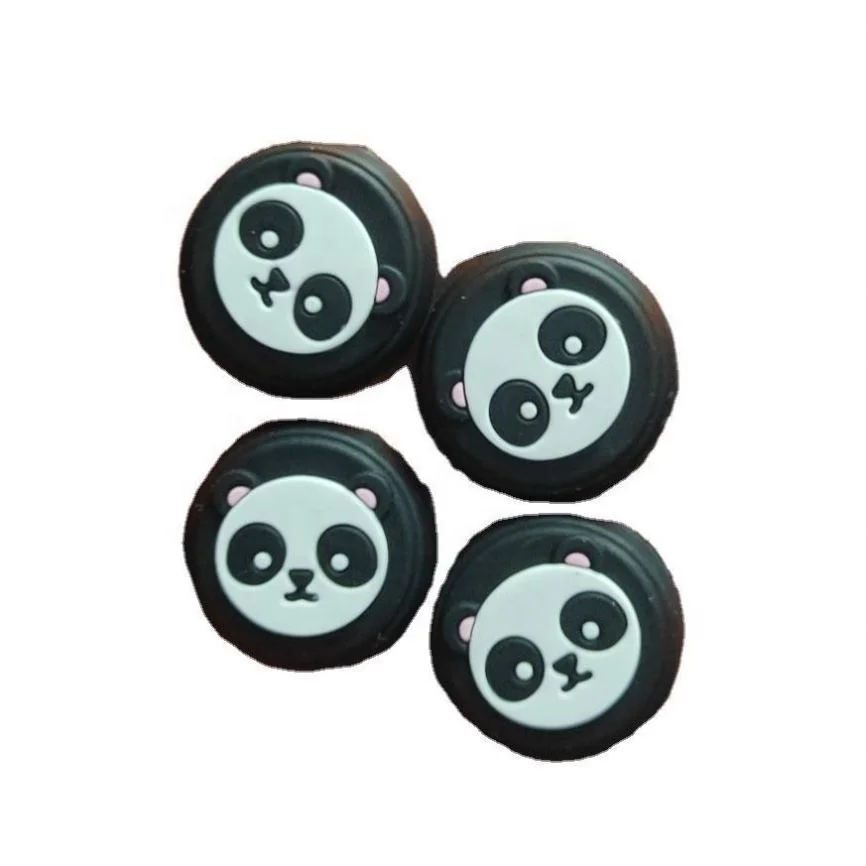 

For Ps5 Panda Head Game Handle Rocker Silicone Thumbstick Cover Buttons Button Thumb Stick Xy10398, Colorful