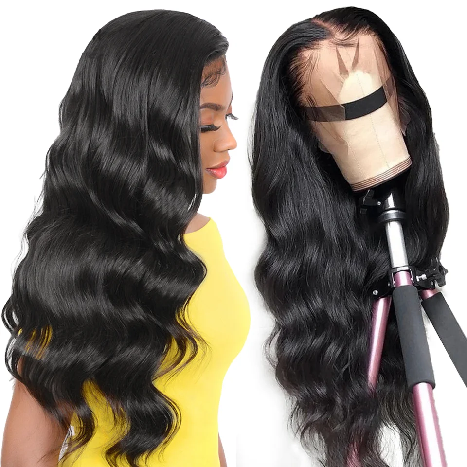 

Body Wave Cuticle Aligned Lace Frontal Transparent HD Lace Front Raw Unprocessed Virgin Human Hair Wigs For Black Women