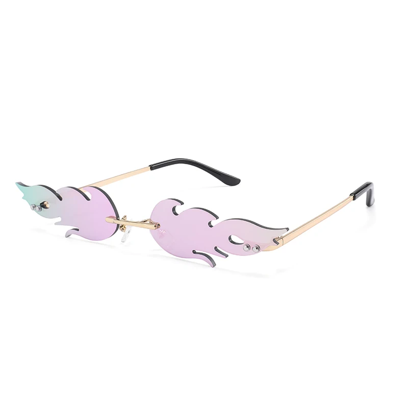 

Wholesale High Quality Ladies fire party fashion 2021 Vintage hot Sunglasses