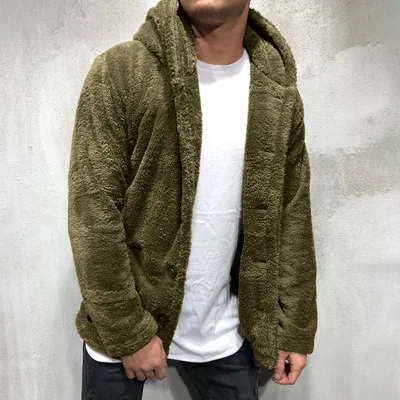 

2020 Winter New Fleece Jacket Men Winter Thick Warm Bomber Cardigan Teddy Coat SportWear Tracksuit Coat Plush Fleece Hoodies 3XL