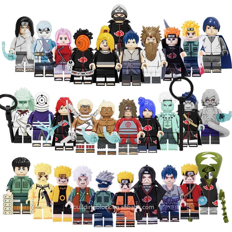 

KF Model Uzumaki Boruto Hatake Kakashi Anime Series Mini Action Building Block Figures Bricks Children Collect Smart Plastic Toy