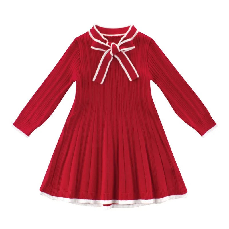 

Kids Winter Dress For Girls Knit Clothes Princess Party Dresses Children Clothing