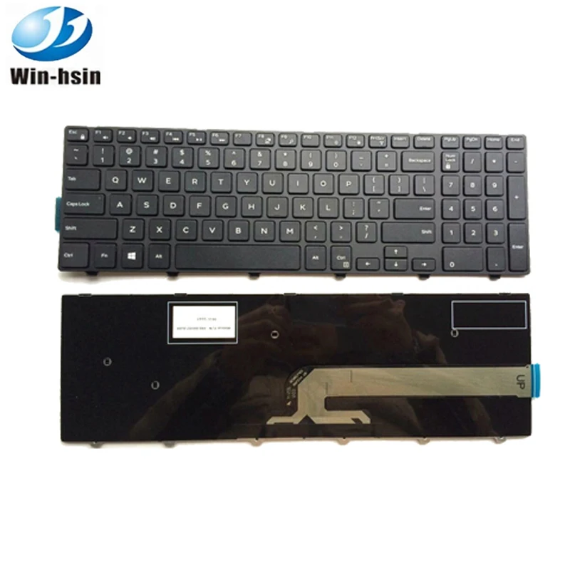 

100% New US keyboard for dell 15-3000 15-5000 5547 3542 5545 n5547 n5545 15r-3542 15mr-1528 laptop keyboard, Black laptop keyboard
