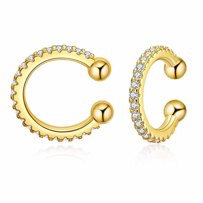 

New ear buckle rhinestone set unisex earrings Piercing Earring Party Jewelry