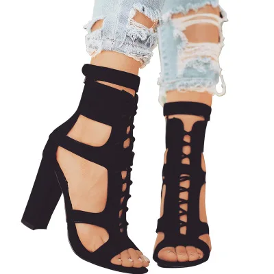 

JT050 nice ladies high heel platform women sandals shoes, Black beige