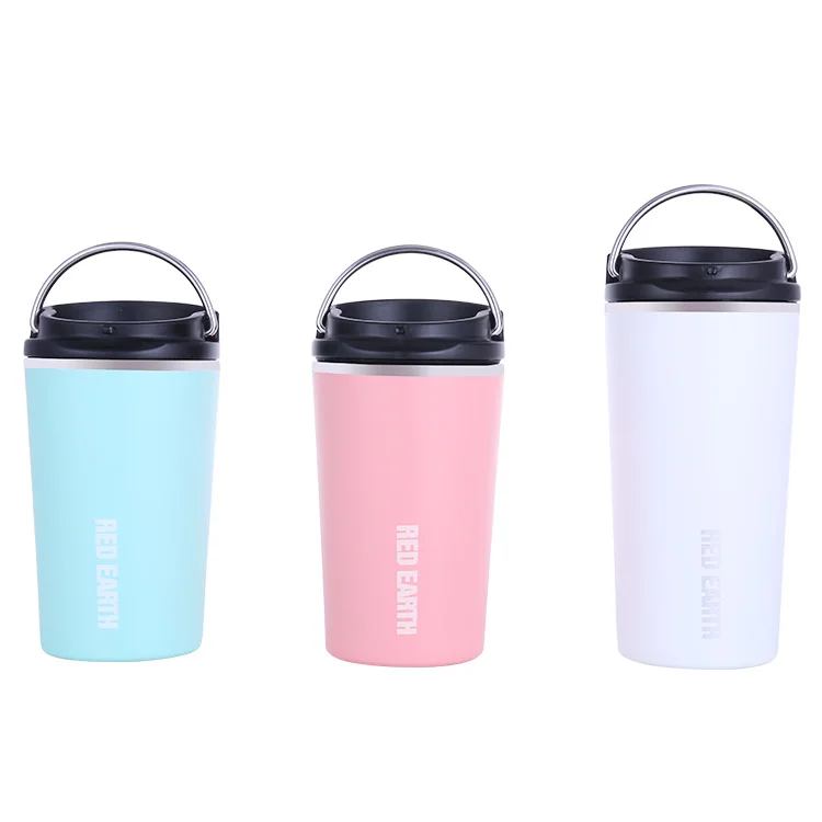 

Food Grade Stainless steel Tumbler 380ML with lid Eco Friendly double wall Coffee CUP Popular Powder coating Tumbler, Various colors & customized