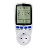 EU Standard Smart Home Plug Socket Power Meter Energy Voltage Amps Electricity Usage Watt Monitor