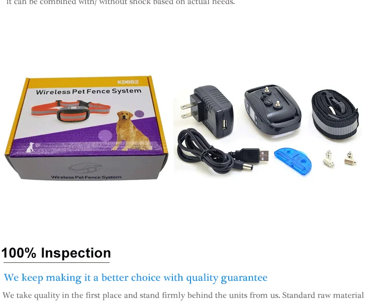 2022 Kd662 New Wireless Electronic Gps Dog Shock Fence Collar,1000m