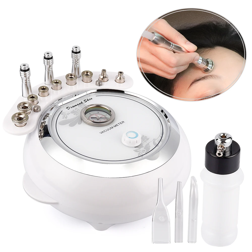

3 in 1 Diamond Dermabrasion Beauty Machine With Vacuum Spray Therapy Massage Dermabrasion Blackhead Removal