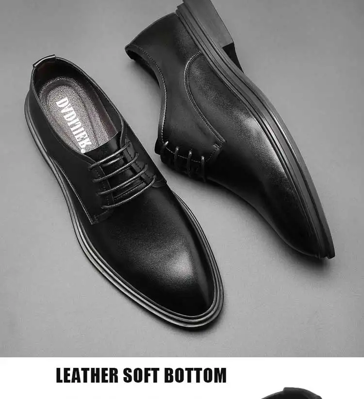 30 Years Factory Genuine Leather Luxury Casual Dress Shoes For Black ...