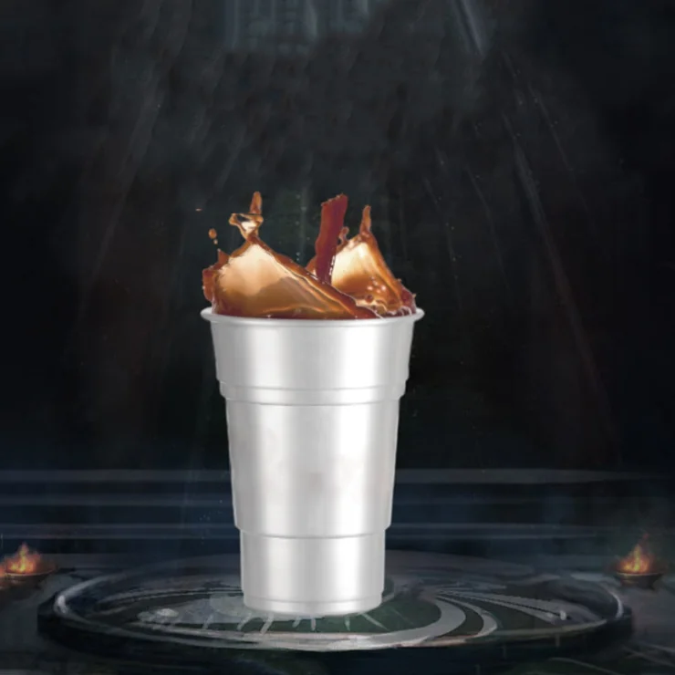 

Ball Aluminum Cup The Ultimate 100% Recyclable Cold-Drink Cup, Silver