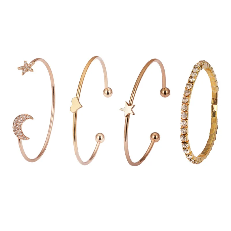 Trendy Jewelry 925 Sterling Silver Adjustable CZ Bracelets for Women