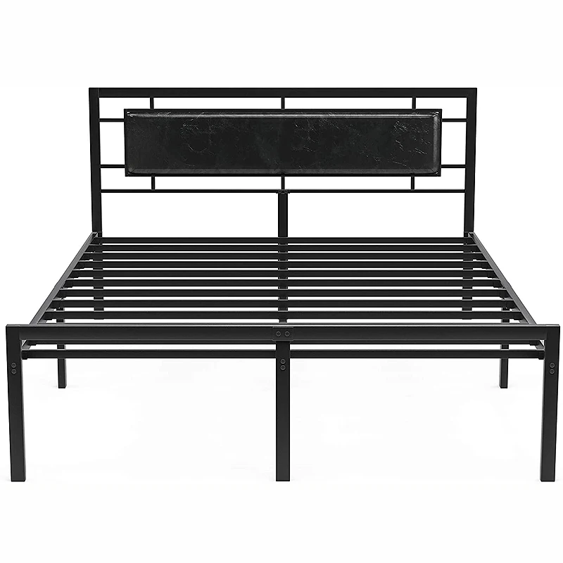 Steel Metal Bed Frame Queen Size King Size Double Metal Bed Modern Us