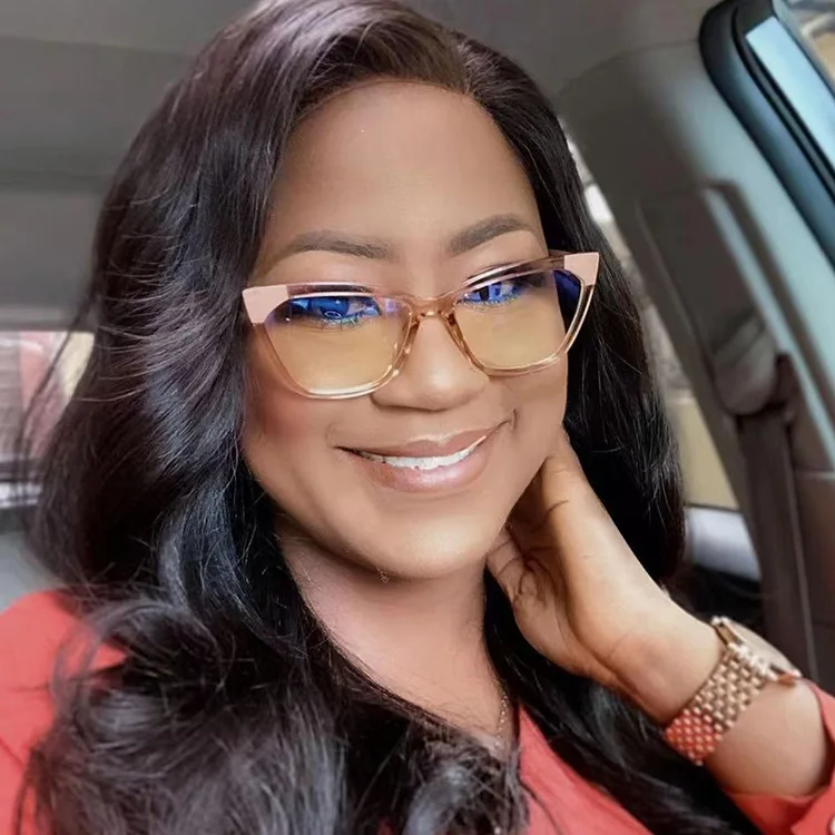 

DL Glasses Cat eye fashion new arrival anti blue light reading glasses frame wholesale woman TR optical eyeglasses 2022