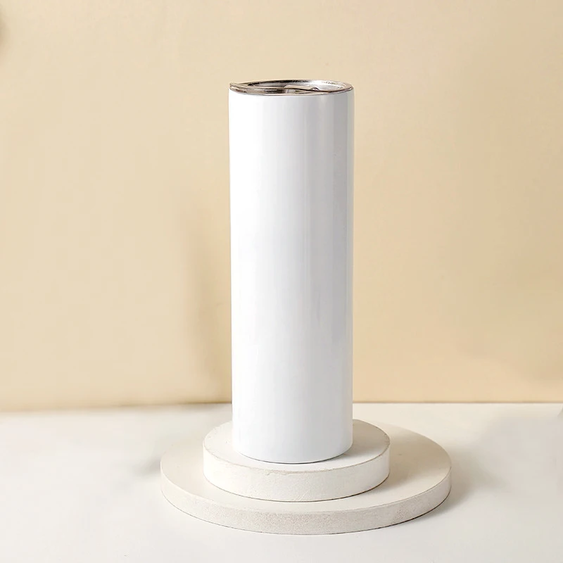 

DIY Sublimation blanks skinny tumbler, White