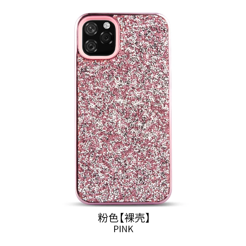 

Glitter plating 2-in-1 Phone Case For iPhone 12 Luxury Diamond Inlay Cover For iPhone 11 Pro 7 8 Plus X Xr Xs Max Cases