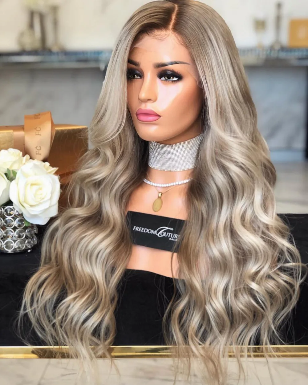 

Hot Sale Preplucked Full Lace Wigs Virgin Hair Synthetic Hair Wigs For Woman Sale Synthetic Hair Wigs Bleach Blonde