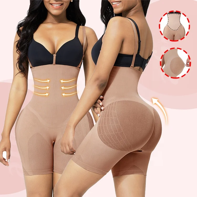 

Dropshipping Service Slimming Body Shaper High Waist Butt Lifer Seamless Shapewear Plus Size Underwear Bodysuits Women Shapers