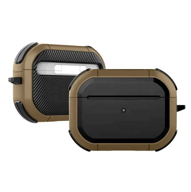 

Shockproof TPU PC Wireless Earphone Accessories Cover For Apple Airpods Pro 3 2 1 Case With Keychain