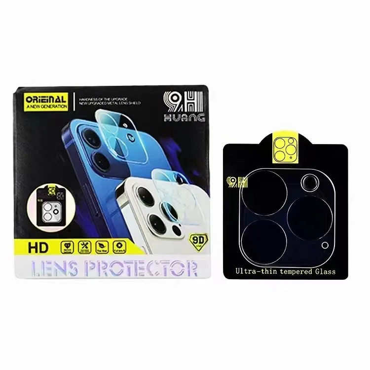 

Phone Back Camera Protector 3D Transparent Tempered Lens Glass Film for iPhone 13 Pro Max retail package