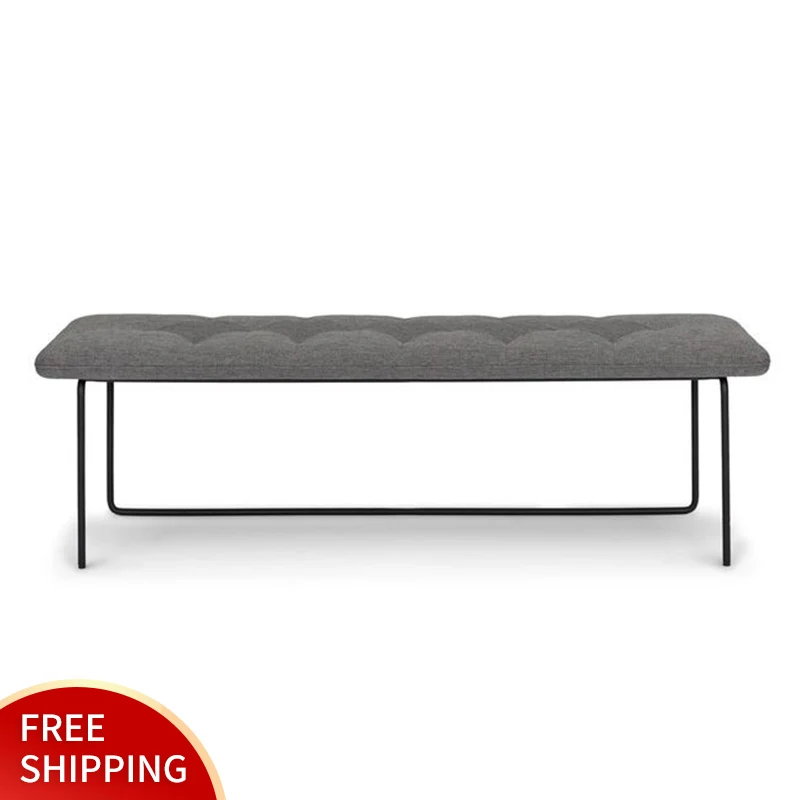 

Nordic luxury shoes stool bed stool bedroom home fabric strip sofa try shoes stool