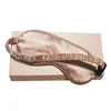 Hot sale Private label luxury soft eye patch gold silk sleep mask with gift box