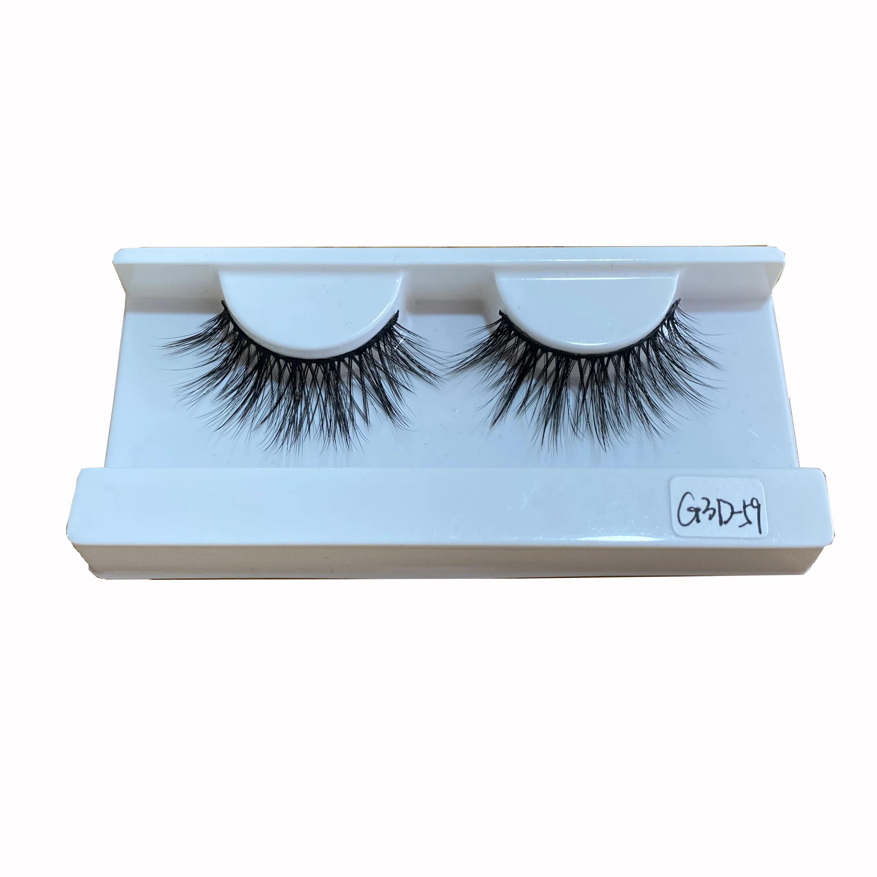 

full strip silk lashes fake eyelash packaging box synthetic eyelashes, Black