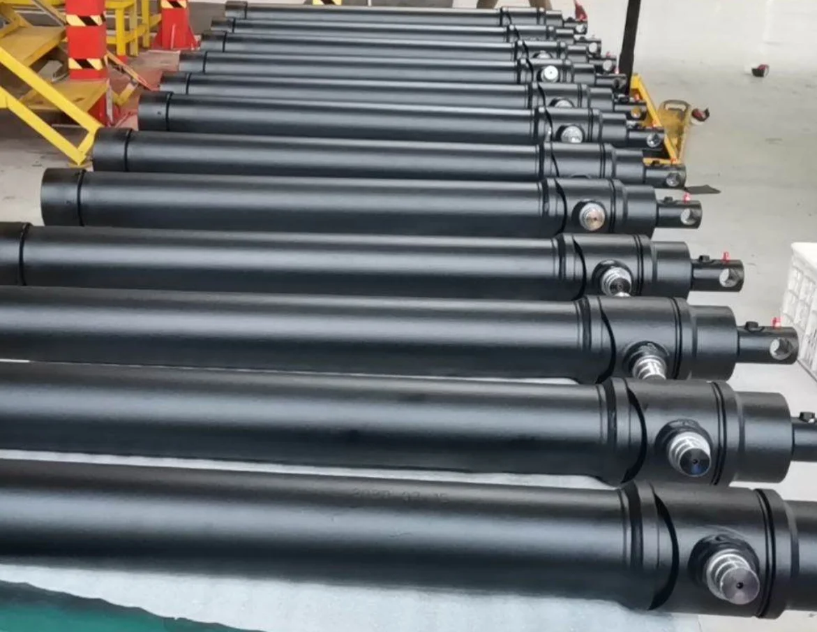 Extension Cylinder 7 Ton And 12 Ton 3 Stages Hydraulic Telescopic