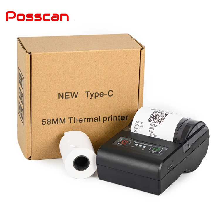 

Wireless Blue-tooths Printing BT 58mm Thermal Mini Pos Printers For Mobile Phone Portable Receipt Printer