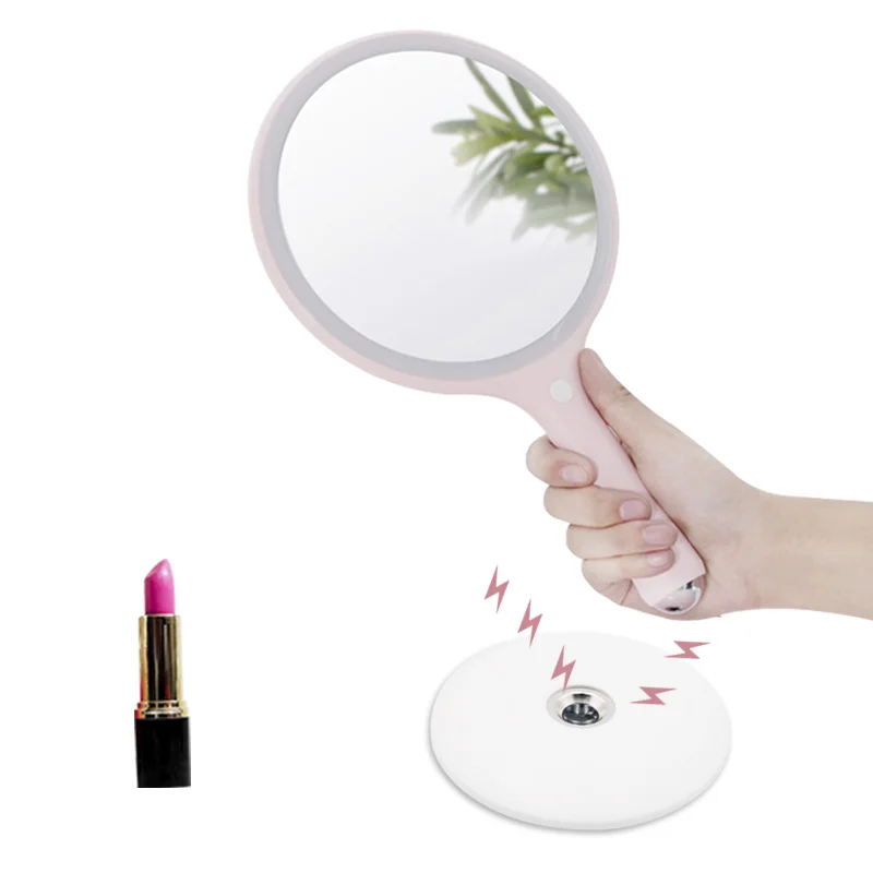 

Led Compact Custom Handheld Mirror with Handle, 3262824