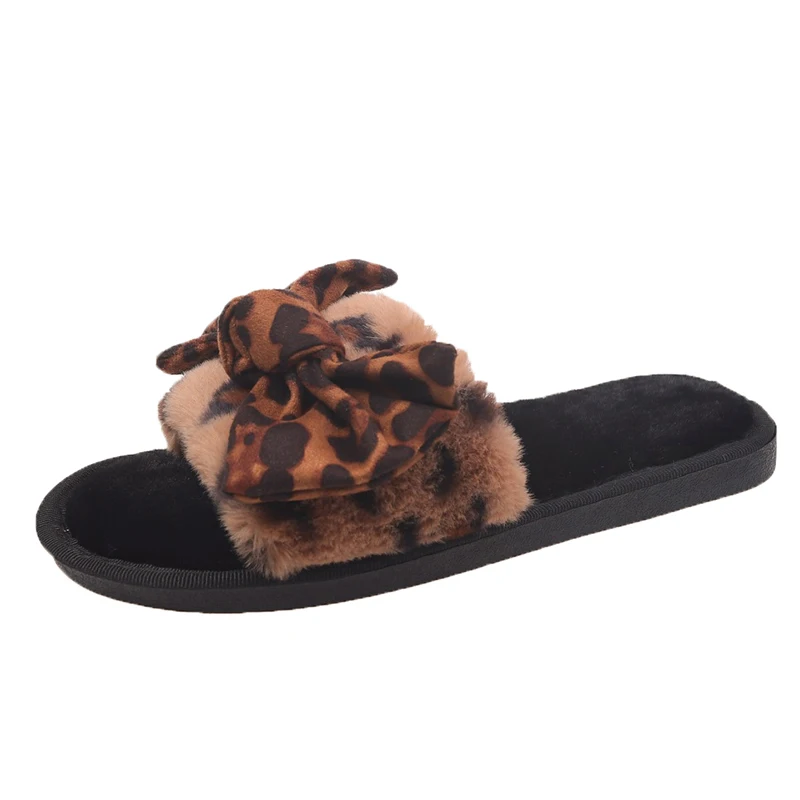 

High quality fur slipper Customized women outdoor sandal fox fur slide slippers