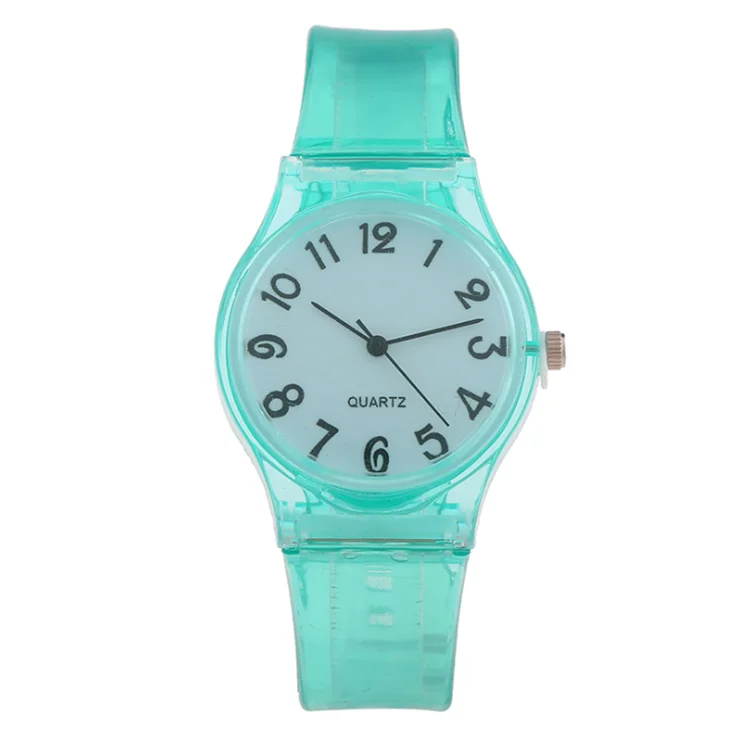 

2018 new arrival ladies elegant slim fashion bracelet Children Watch Casual Transparent Watch Ladies Wrist Watch