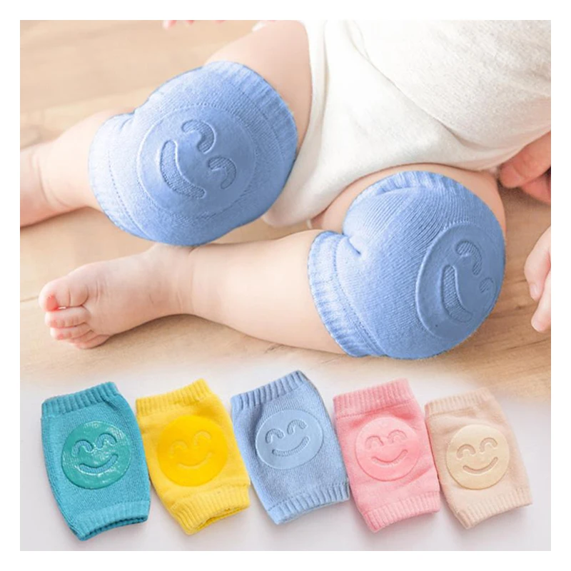 

Baby Knee Pads for Crawling, Adjustable Cotton & Elastic Fiber Knee Pads for Kids Knee, Blue, green, yellow, pink or customized