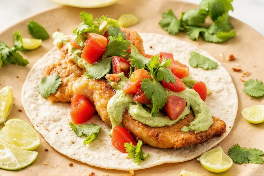 Glass jar filled with homemade fish taco seasoning