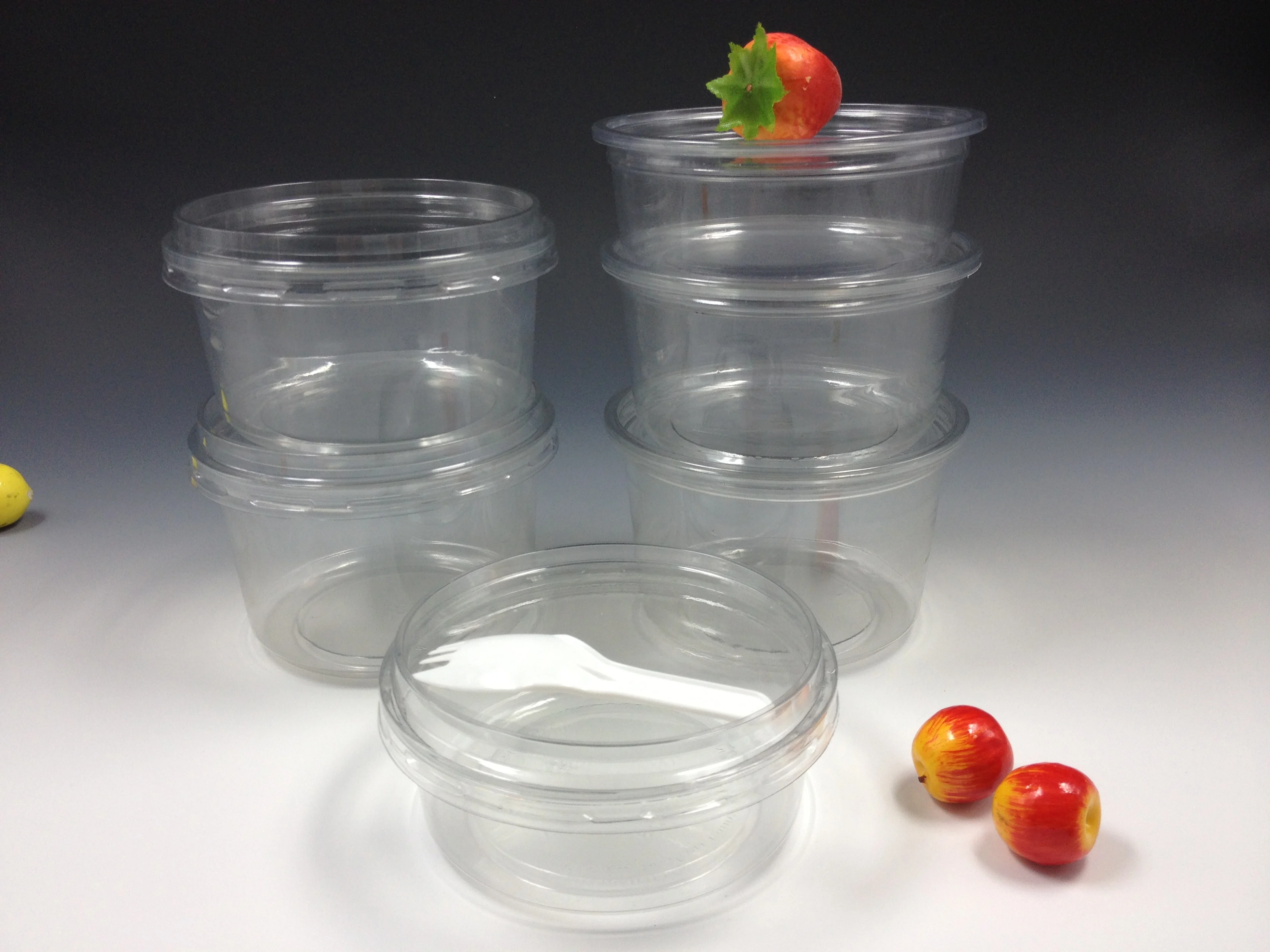 Disposable Food Packaging Plastic Container Lunch Box Fruit Salad