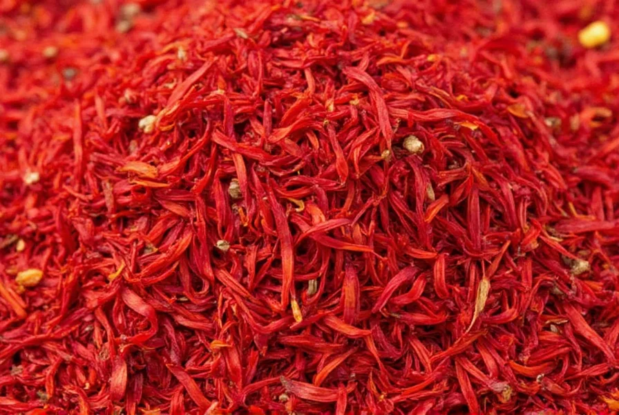 Golden saffron threads in a bowl
