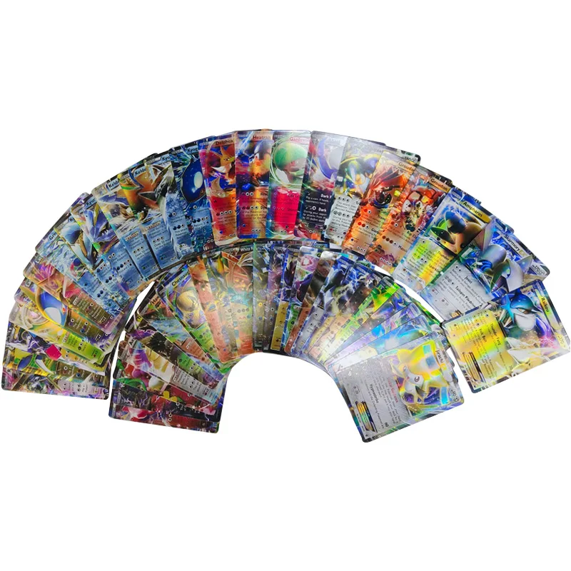 

Free Shipping!Poke mon 100 Cards TCG Style Card Holo(60 EX Cards 20 Mega EX , 20 GX ,1 Energy) Playing Card,CD0001, Same like picture