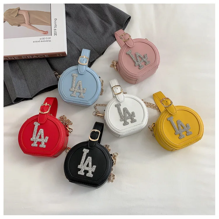 

Purses And Hat Set Cute Girls Diamond Brand Custom Logo Small Kid Designer Inspired Purse