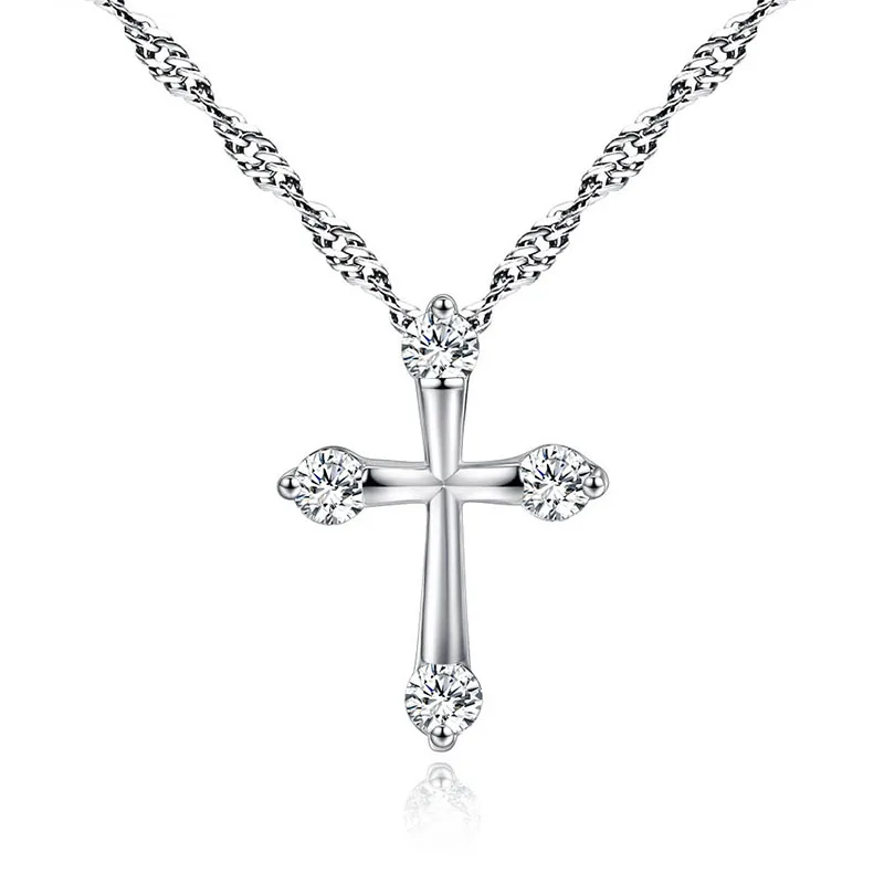 

Popular Cross Pendant Zircon Necklace Custom Women Choker Jewelry