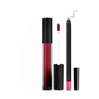 

Low MOQ liquid matte lip kit lipstick set lipgloss with lip liner set