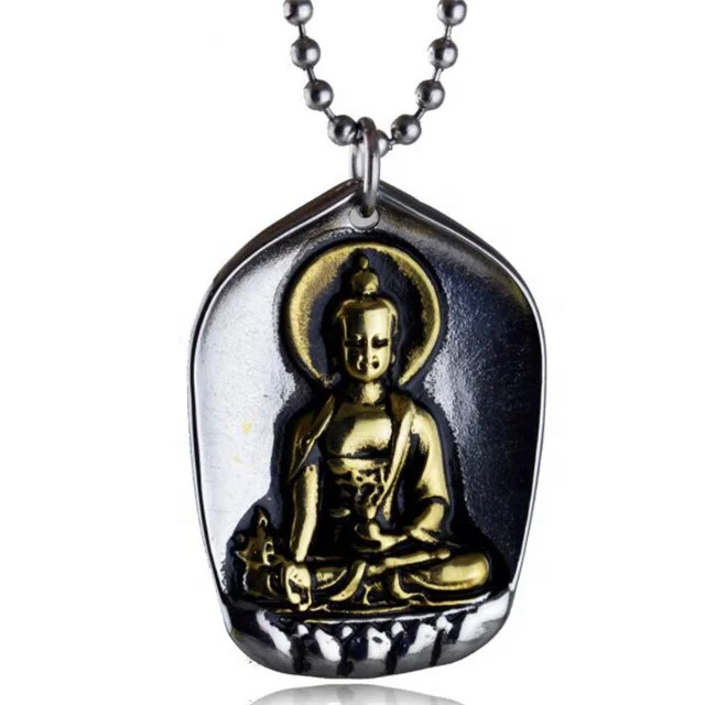 

Yiwu Aceon Stainless Steel Chinese Religious Belief Casting 3D Gold Silver Buddhism Guanyin Bodhisattva Pendant