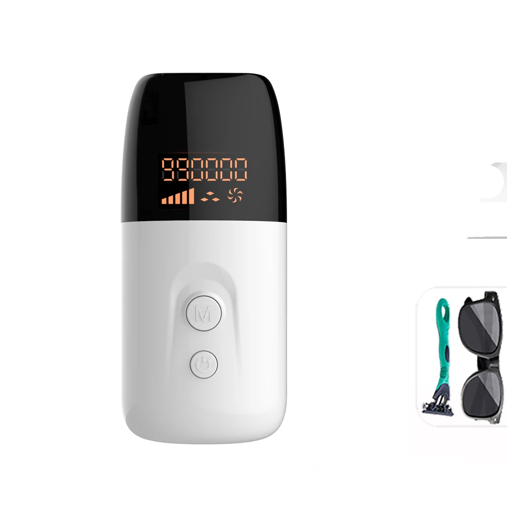 

Professional Best Dark Skin Handheld Ipl Hair Removal Home Use Dropshipping Laser epilator, White black